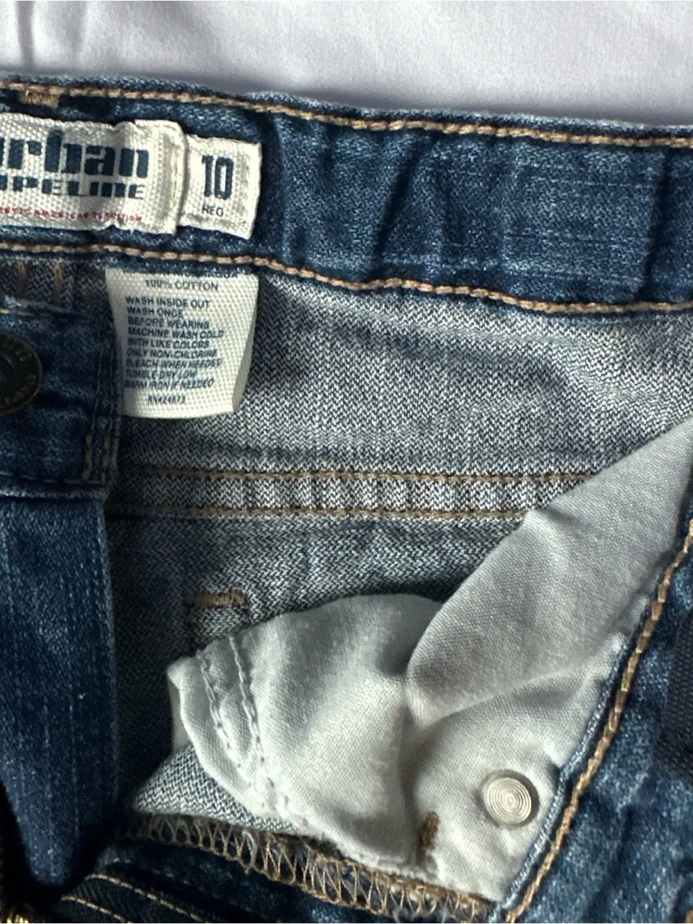 urban pipeline Boys Dark Blue Straight-Leg Jeans